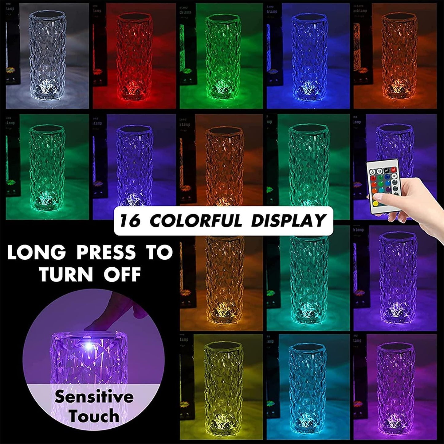 Colour Changing Table Lamp With 16 Colours