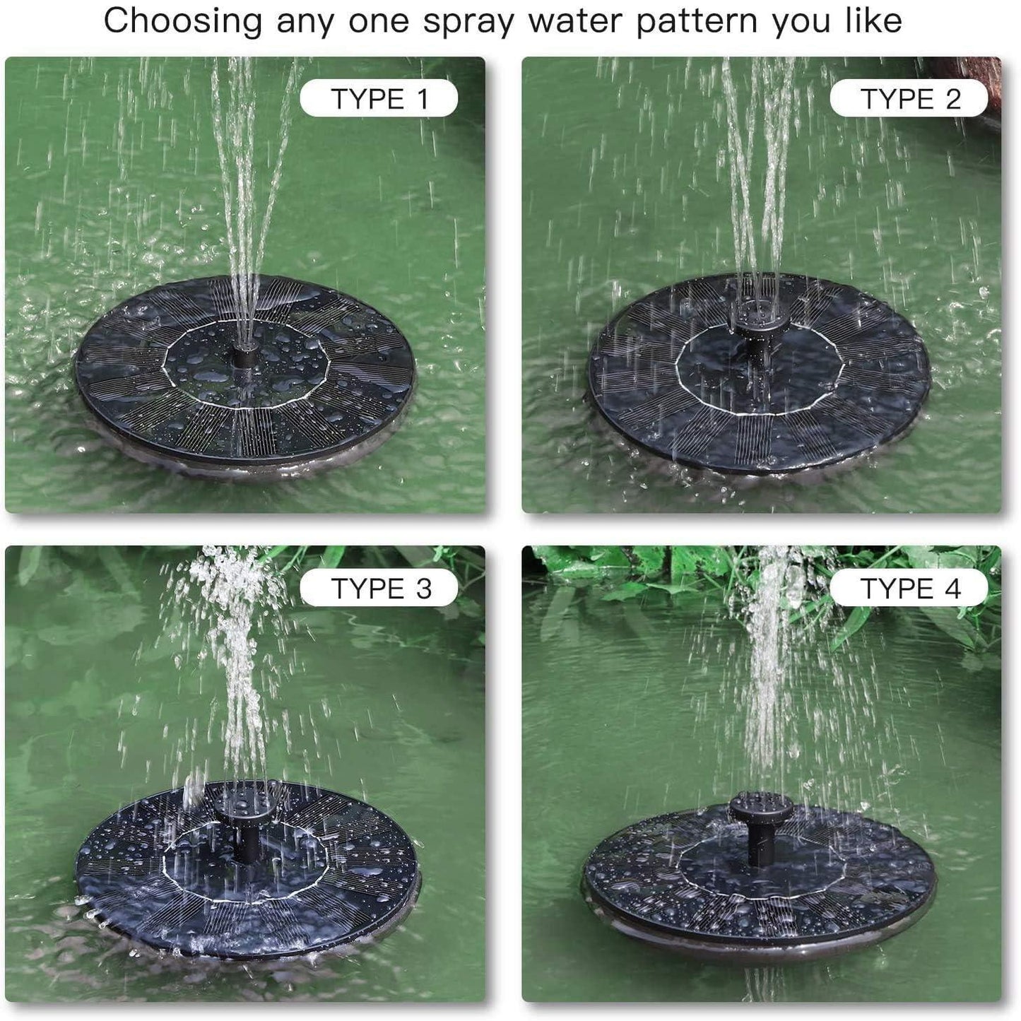 Solar Power Water Fountain