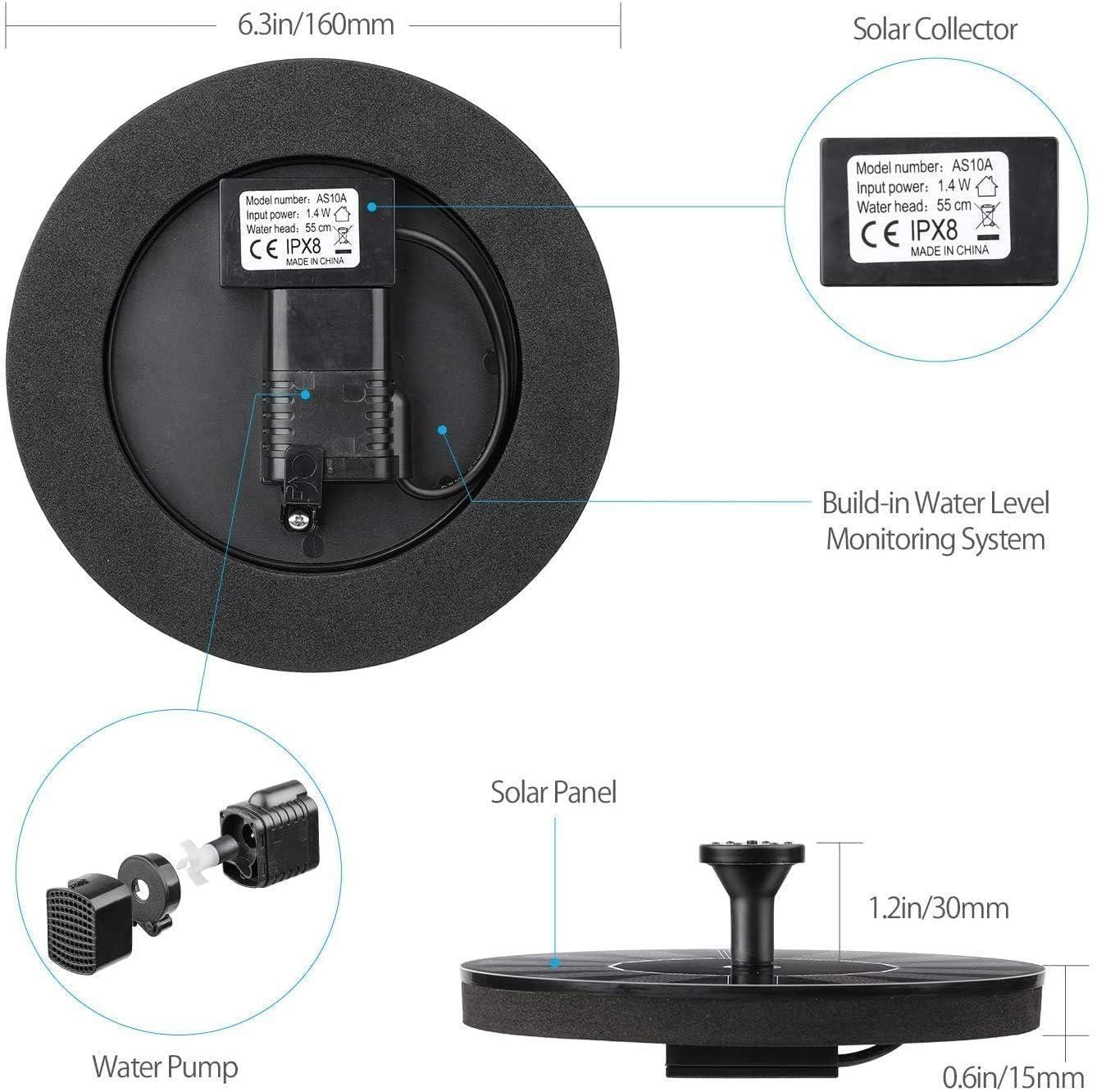 Solar Power Water Fountain